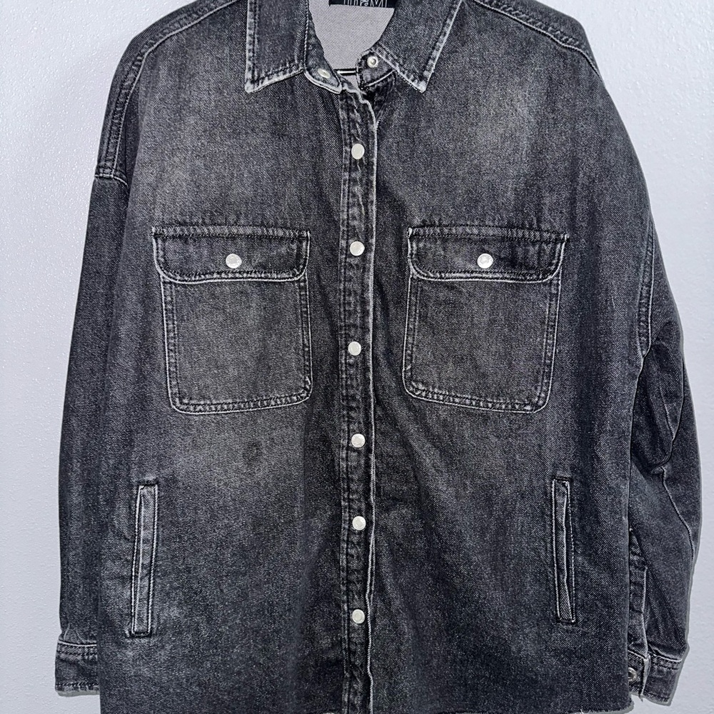 Mavi Charcoal Denim Shirt